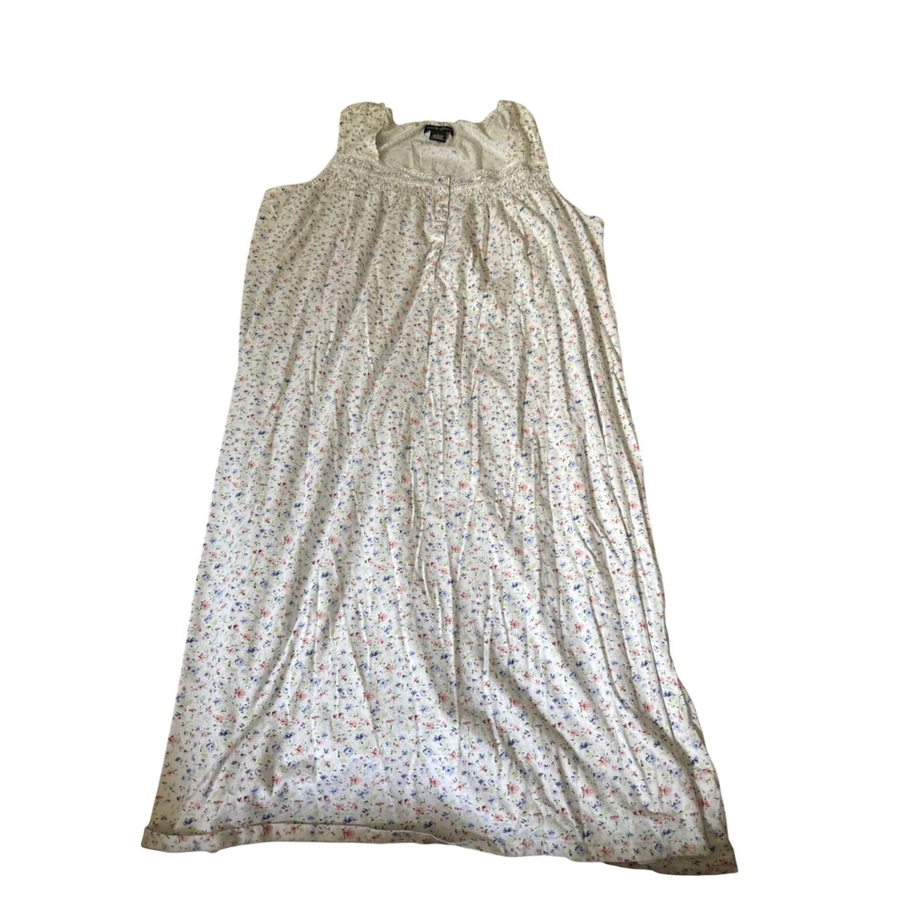 Vintage Style Earth Angels Floral Nightgown Cottagecore Pajama DressWomen L